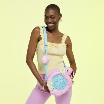 Loungefly Flamingo Pool Float Figural Crossbody Bag with Coin Bag, Image 2